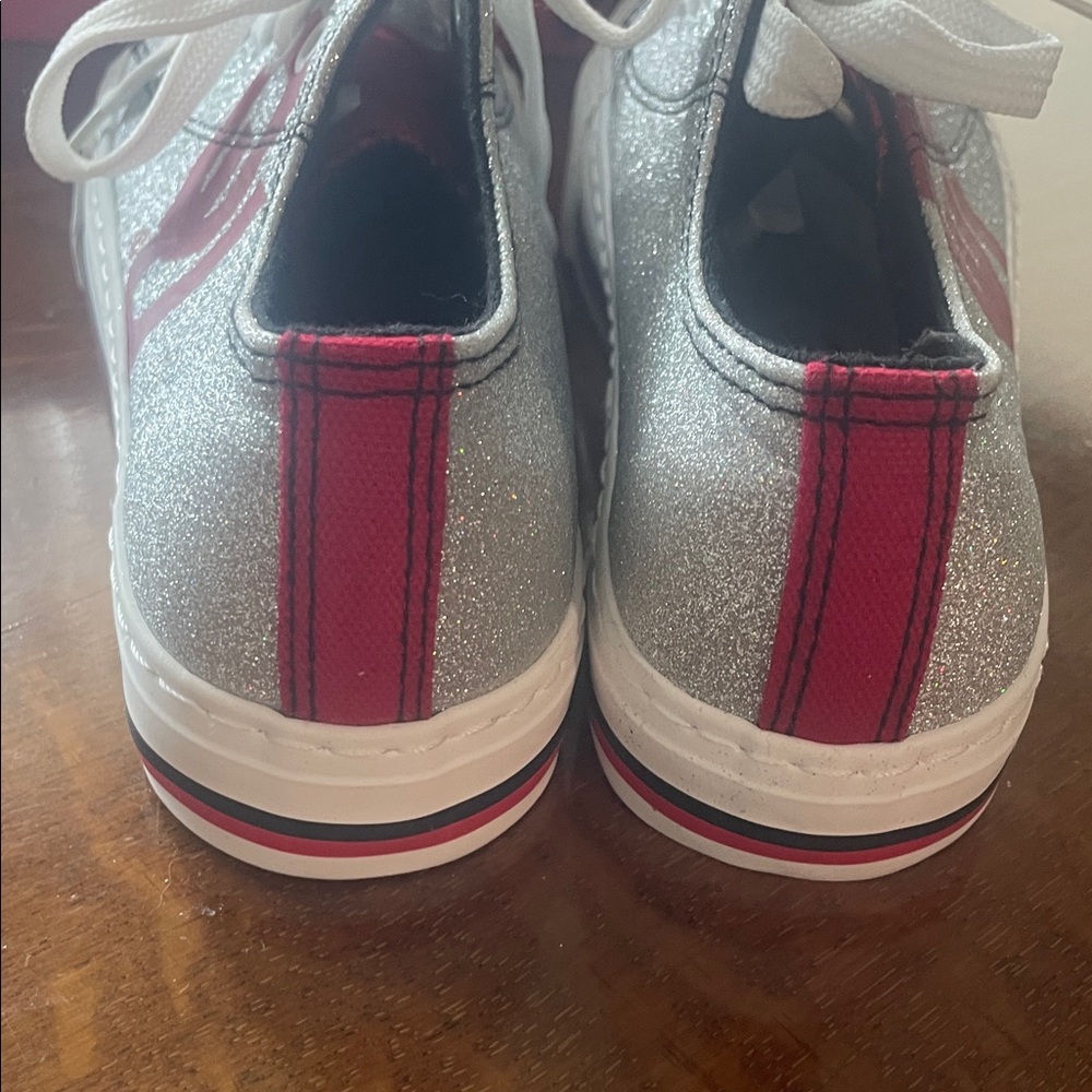 Ladies OU FOCO  Sneakers glitter sz 7 - Picture 3 of 6